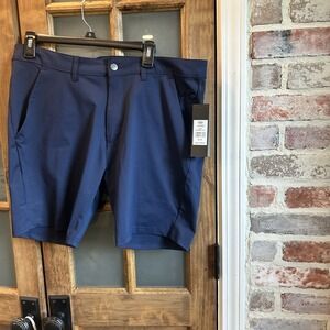 LEG3ND Shorts Men's Size M 34 (36 in waist)‎ Navy Blue Stretch 7" Inseam